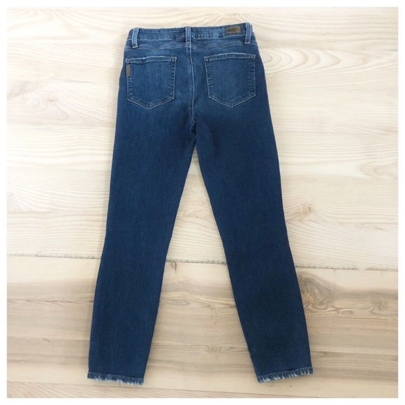 PAIGE HOXTON DISTRESSED HIGH WAISTED SKINNY JEANS - Picture 6 of 6